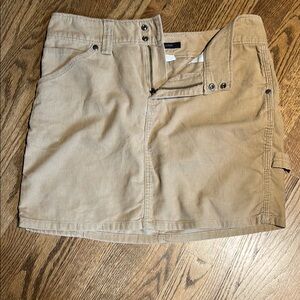 J. Crew Beige Corduroy Mini Skirt